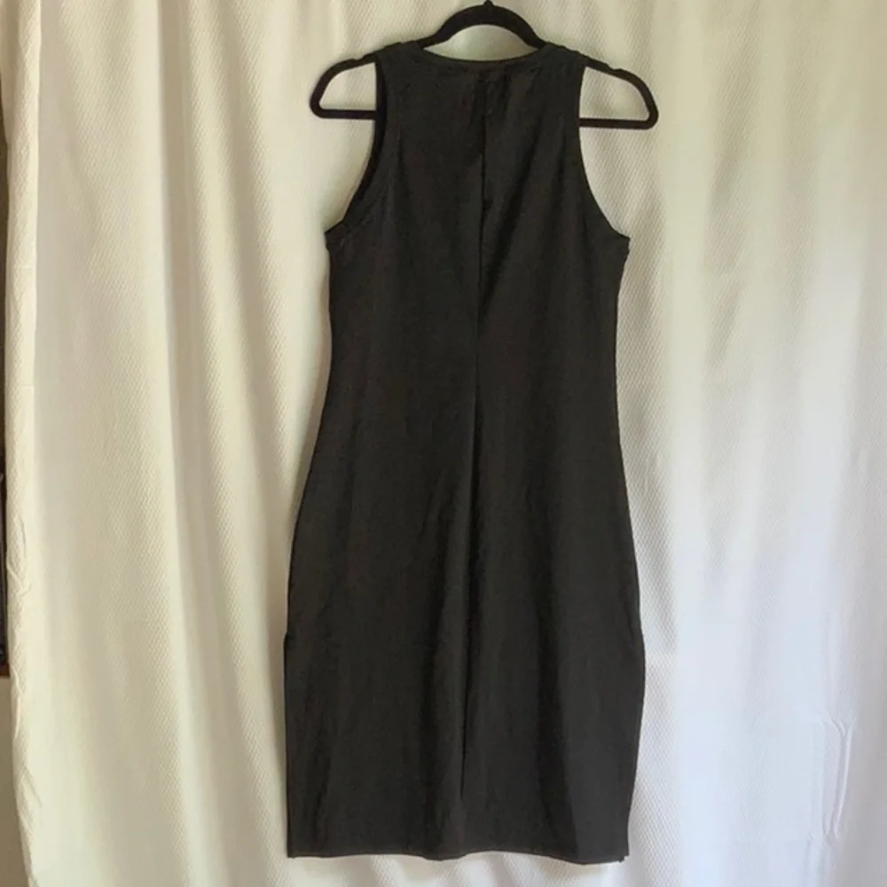 HALARA Black Sleeveless Sheath Midi Dress - Picture 3 of 3